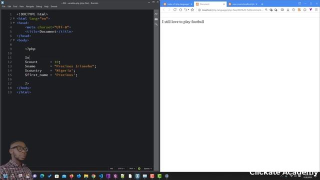 007 - PHP Variables | PHP Tutorial for Beginners Full Course смотреть онлайн