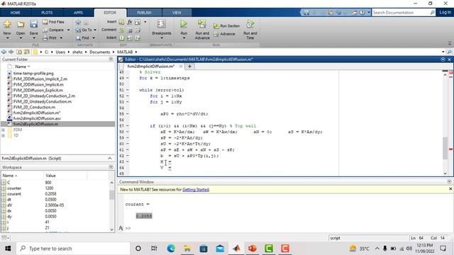 MATLAB Tutorial | 2D Transient Conduction - Finite Volume Implicit Method (Gauss-Jacobi Iterations) смотреть онлайн