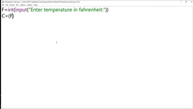 Python Temperature Converter Fahrenheit to Celsius - Python Program смотреть онлайн