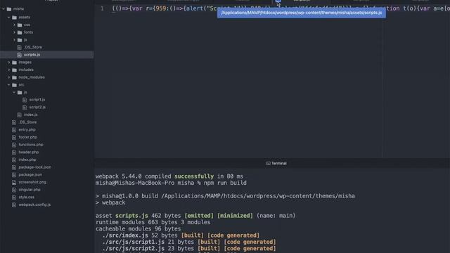 Настройка Webpack и пропроцессора SASS/SCSS для темы WordPress смотреть онлайн