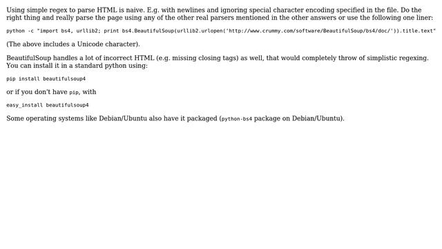 Unix & Linux: How do I get a websites title using command line? (11 Solutions!!) смотреть онлайн