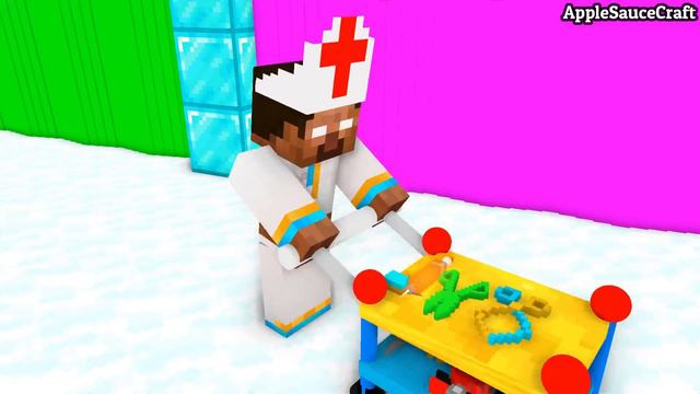 Monster School : Cute Dr. Princess & Cute Girl Princess Mother - Minecraft Animation смотреть онлайн