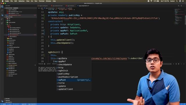 Push Notification in PWA | SwPush in Angular & Web-Push | Progressive Web Apps Development смотреть онлайн