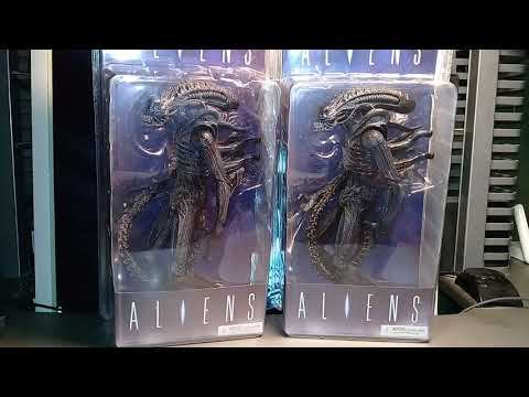 Neca 2009 Warrior Alien from Aliens Film, Brown vs Blue Comparision! смотреть онлайн
