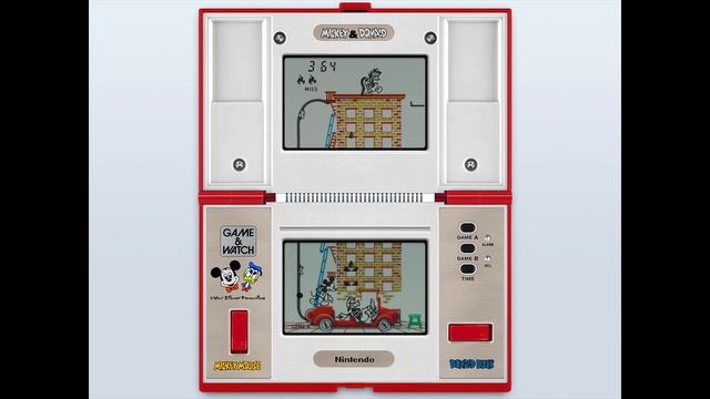 Game & Watch - Mickey & Donald (c)1982 Nintendo [MAME Emulation Footage]