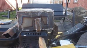 дополнительный глушитель для  мотоблока своими руками в действии