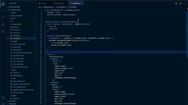 Update CSS variable in a React Component смотреть онлайн