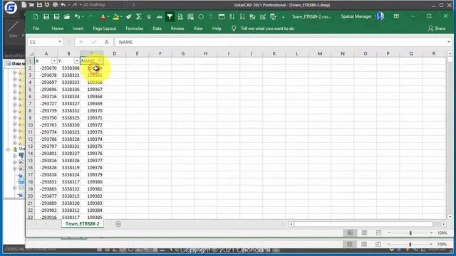 GstarCAD Spatial Manager Combine native Attributes with data from tables смотреть онлайн