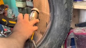 Ремонт бокового пореза ,двойной .