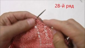 Летний берет спицами. Мастер класс