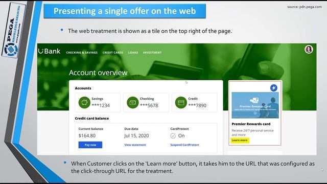 Presenting single offer on the web - Pega Infinity Decision Hub смотреть онлайн
