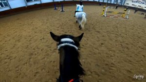 прыгаю вместе с лошадью | отмечаем 8 марта в конюшне | КОНКУР | GoPro