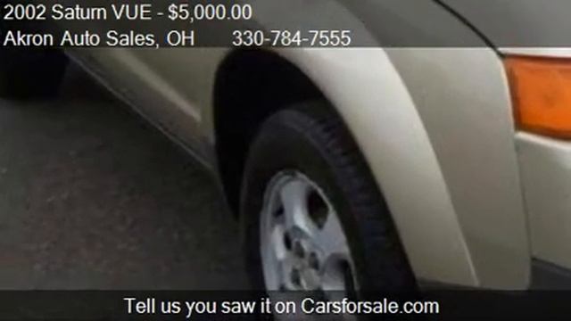2002 Saturn VUE VUE FWD MANUAL - for sale in Akron, OH 44312 смотреть онлайн