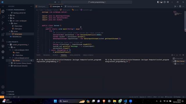Network Programming - Pemrograman Socket dengan Java смотреть онлайн