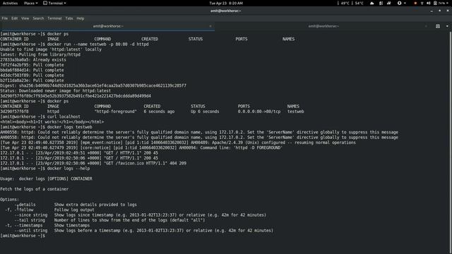 [HindiCBTs] Docker - Check Container logs смотреть онлайн