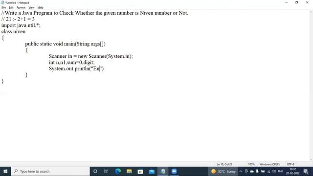 Write a Java Program to Check Whether the given number is Niven number or Not.|| Niven number смотреть онлайн