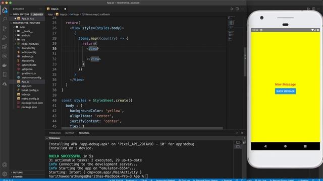 React Native sinhala tutorial - #4 - Scroll View | React Native in sinhala смотреть онлайн