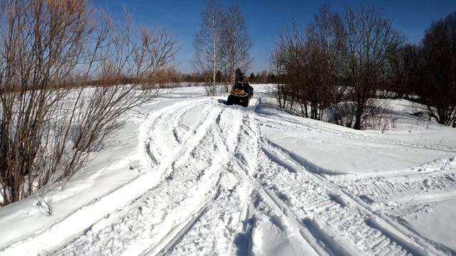 КВАДРОЦИКЛ ПО СНЕГУ!!!!!!!! смотреть онлайн