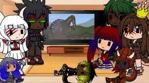 jurassic world/park dinosaurs react to slick jurassic park 3 but in 1 minute #christhierrys17