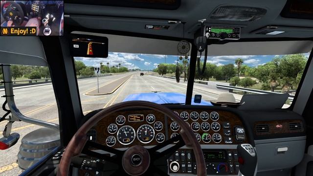 Peterbilt 389 w/ Cummins N14 | ATS Gameplay 4K + wheel cam | Laredo - Fort Stockton смотреть онлайн