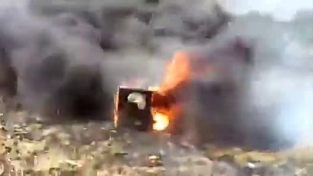 Fire show (огненное шоу), холодильник изящно горит!!! ??? смотреть онлайн