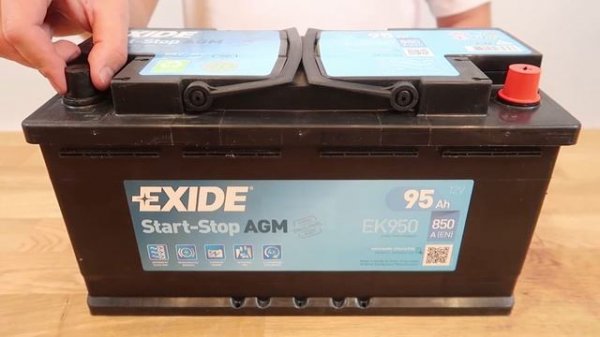 Автомобильный аккумулятор EXIDE Start Stop AGM EK950: обзор аккумулятора