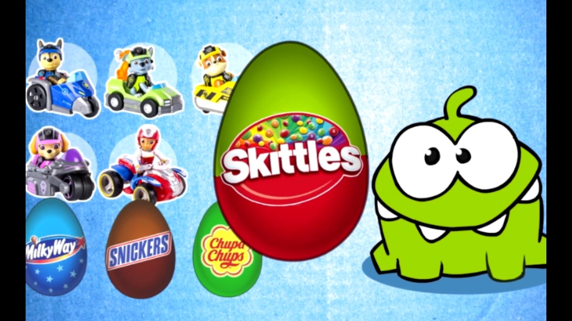 Ам Ням ест Киндер Сюрпризы. Коллекция Щенячий Патруль. Сладости Skittles, Mamba. 2 часть. #shorts смотреть онлайн
