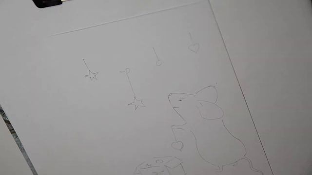 Рисуем крыску. Новогодние открытки. смотреть онлайн