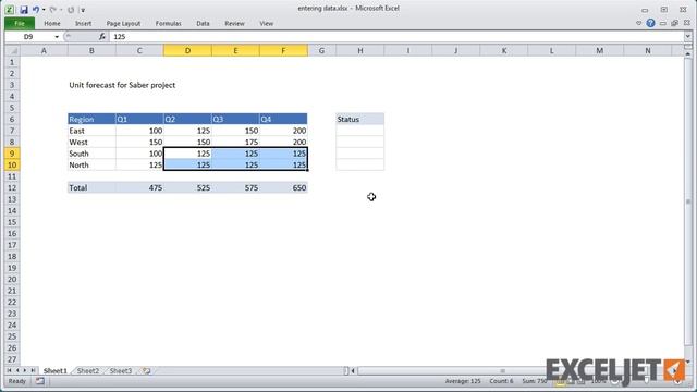 Shortcuts to enter data in Excel смотреть онлайн