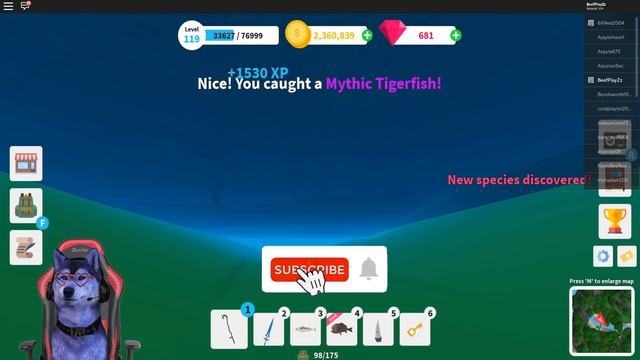 How To Catch LOTS of MYTHIC FISH In Fishing Simulator - ROBLOX смотреть онлайн