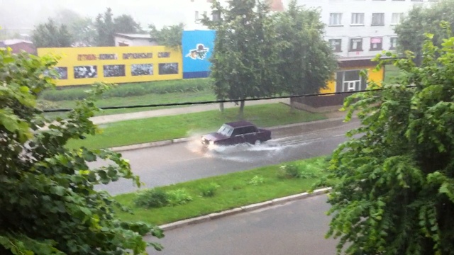 немного освежило город