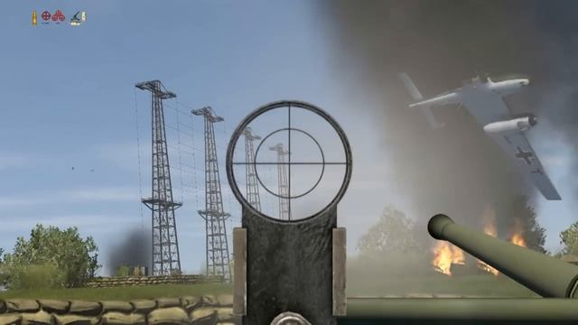 Il-2 Sturmovik: Controllable Flak Gameplay смотреть онлайн