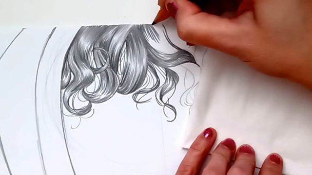 How to draw curly boy hair смотреть онлайн