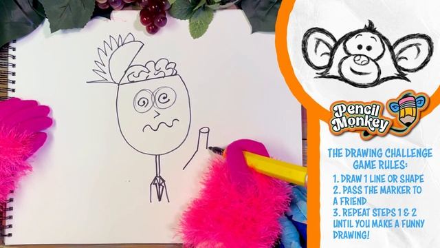 The Drawing Challenge Game Episode 2: Create Art with a Friend! Featuring A Surprise Guest! смотреть онлайн