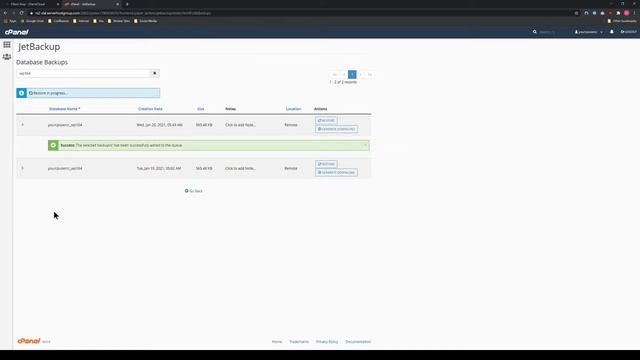 JetBackup 101 - How to Restore Database Backups in cPanel? смотреть онлайн