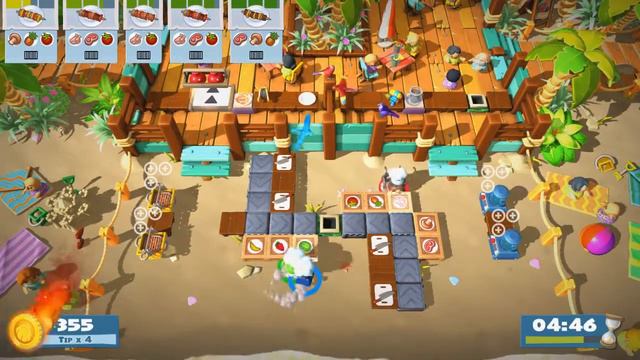 [FINALE] Bellown Away - Overcooked! 2 (3P) - Surf 'n Turf DLC | Family Game Night смотреть онлайн