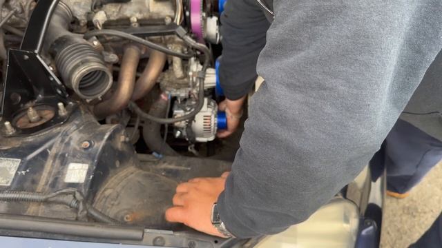 Supra Aristo Lexus GS300 Alternator and auxiliary tensioner replacement смотреть онлайн