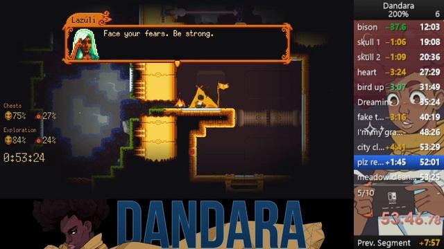 Dandara Trials of Fear 200% Speedrun in 1:51:31 смотреть онлайн
