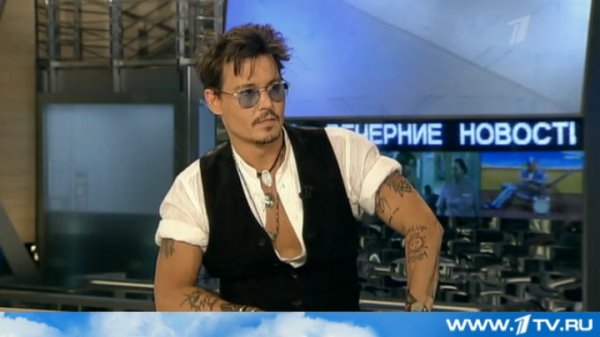 Джонни Депп - гость "Вечерних новостей "