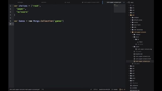 React Quickly Chapter 4 Project: Rock Paper Scissors with Meteor and React смотреть онлайн