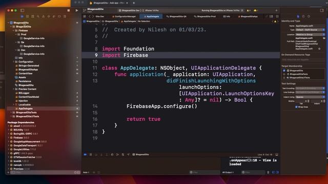 Build iOS App from scratch - Part 9- Firebase with DEV, QA and PROD environment смотреть онлайн