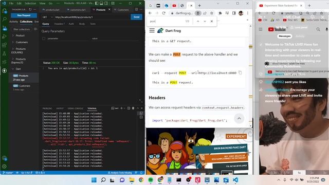 Dart | Experiment | DART FROG | GET, POST, DELETE API смотреть онлайн