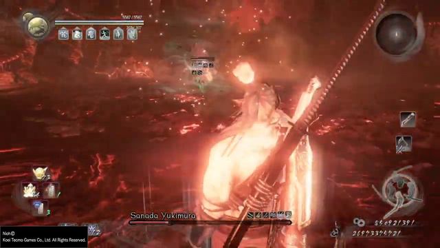 Nioh Les Abysses. Palier 557. Sanada Yukimura. смотреть онлайн