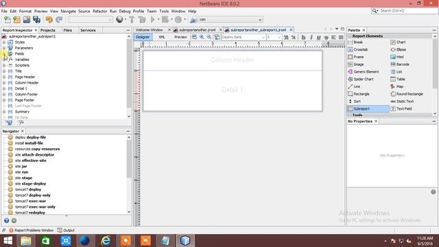 How to create subreport in Jasper report design смотреть онлайн
