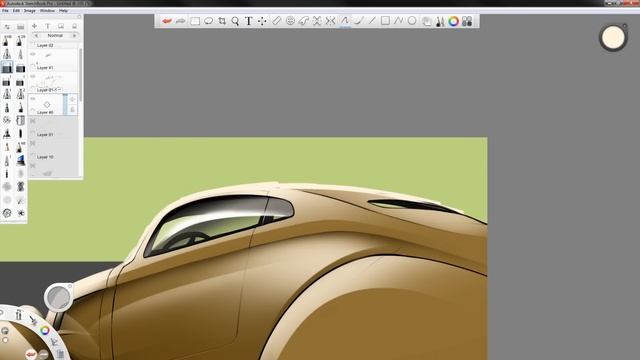 SketchBook Pro 6: Old School Lowrider Painting смотреть онлайн