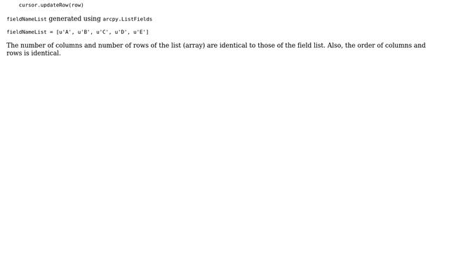 GIS: Update a table from list or np.array using arcpy.da.UpdateCursor? смотреть онлайн