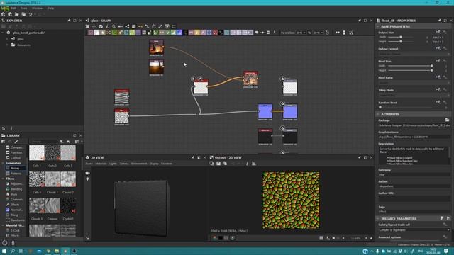 Substance designer: procedural stained glass [Using Flood fill node] смотреть онлайн
