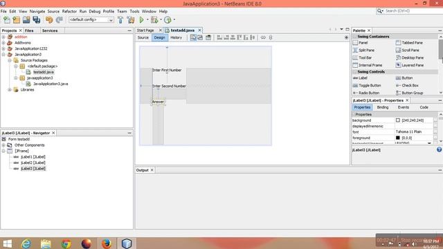 Netbeans addition of two number смотреть онлайн