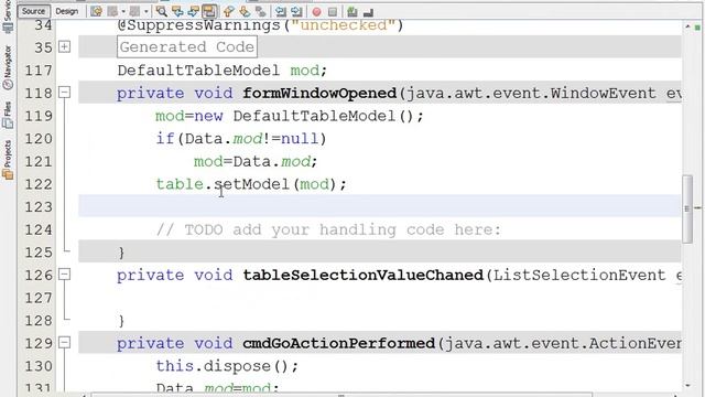 Java create Event SelectionChange смотреть онлайн