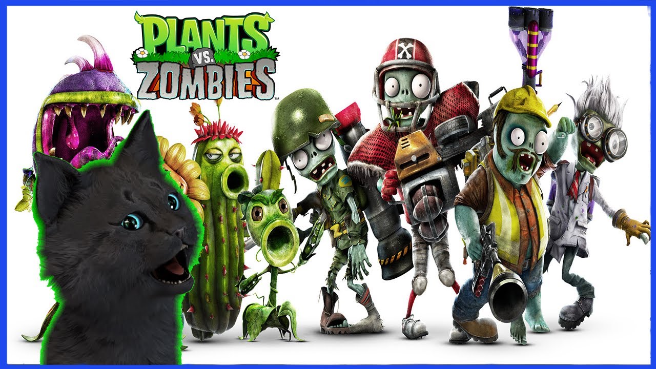 Супер Кот и Растения против зомби #26 ЗОМБИ ЗАБРАЛИСЬ НА КРЫШУ ДОМА 🐱 Plants Vs Zombies #702